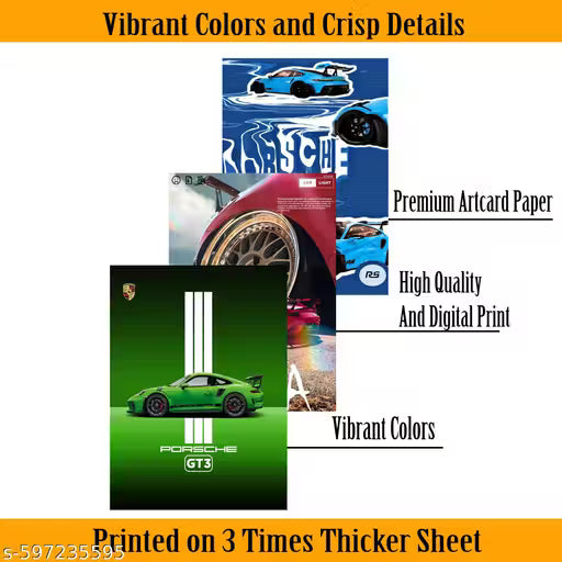 Aesthetic Car Wall Collage Kit || 24pcs (4×6inch) car Aesthetic Posters For Room Decoration